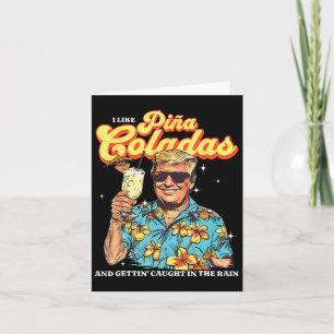 Carte Coladas Donald Trump Vacances d'été Hawaii Beach