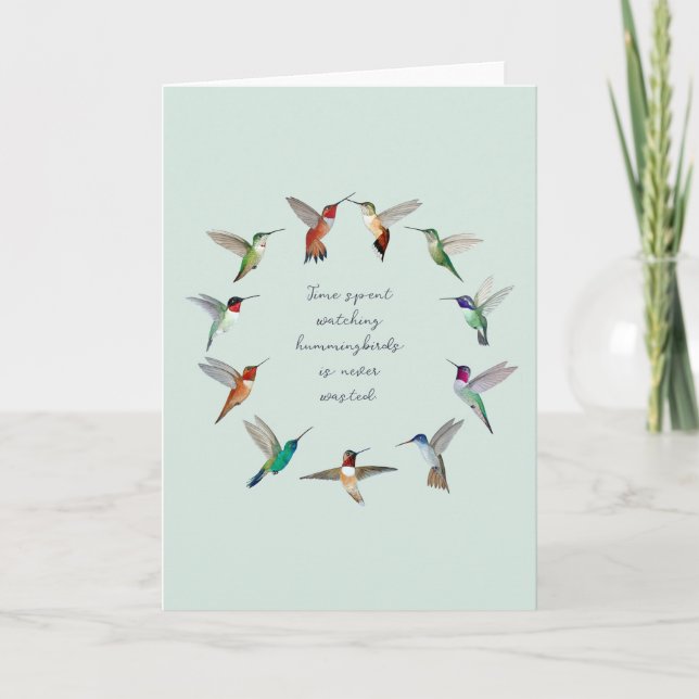 Carte Colibri  (Devant)