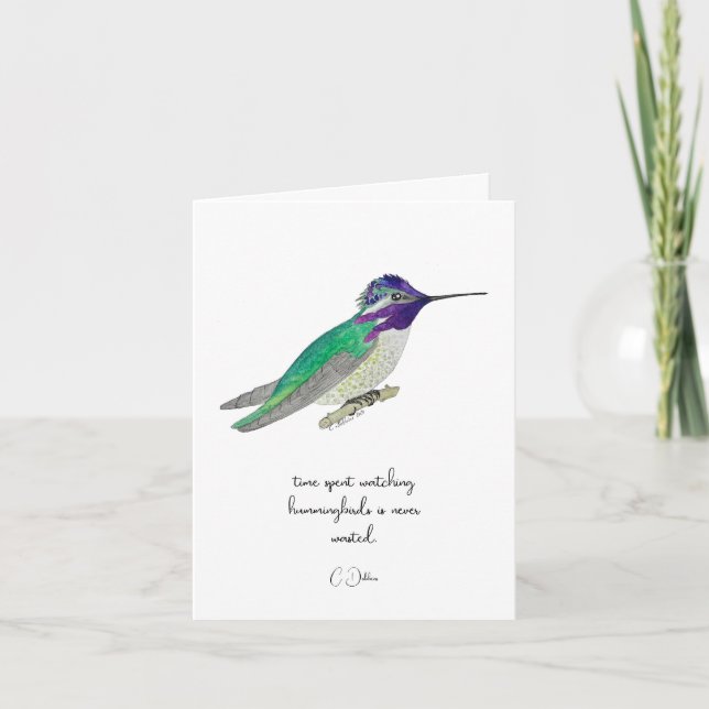 Carte Colibri de Costa (Devant)