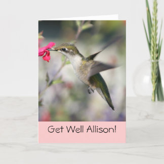 Carte Colibri en vol