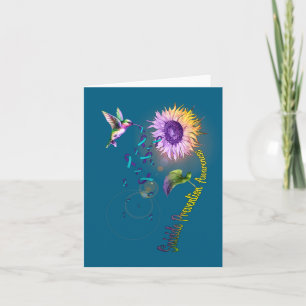 Carte Colibri Tournesol de Prévention du Suicide