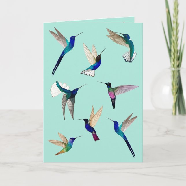 Carte Colibri tropical (Devant)