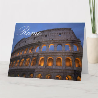 Carte Colisée Rome Italie Photo de voyage