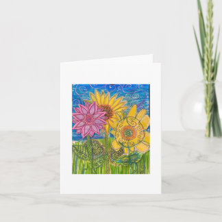 Carte Collaboration Sunflower