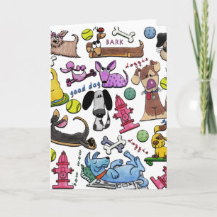 Carte Collage à thème de chien