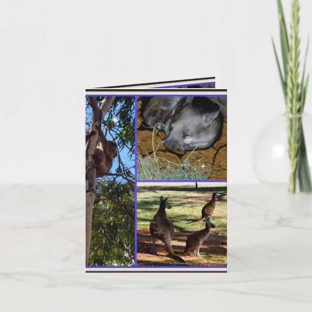 Carte Collage australien de photo d'annales, (Devant)