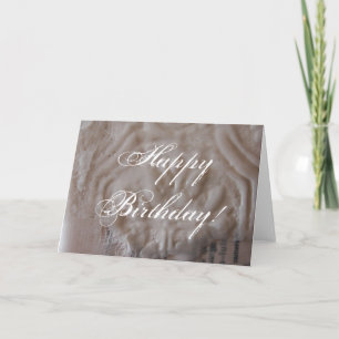 Carte Collage Blanc Avec Cire, Joyeux Anniversaire !