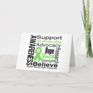 Carte Collage - conscience de santé mentale