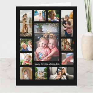 Carte Collage de 12 photos minimaliste simple Unique mon