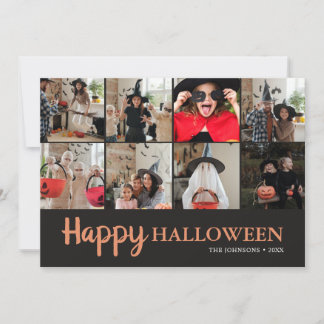 Carte Collage de photos de famille ludique et heureux Ha