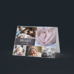 Carte Collage de photos de famille Multi Photo Vous nous<br><div class="desc">Envoyez-leur une carte spéciale pour leur faire savoir que vous pensez à eux avec ce collage de photos de famille. Personnalisez avec votre nom de famille et plusieurs photos. Envoyez un message d'amour et de gentillesse. Un beau souvenir pour les réunions de famille. Envoyez-le pour les fêtes, envoyez-le juste comme...</div>