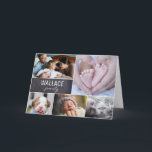 Carte Collage de photos de famille multi-photos Tu me ma<br><div class="desc">Envoyez-leur une carte spéciale pour leur faire savoir que vous pensez à eux avec ce collage de photos de famille. Personnalisez avec votre nom de famille et plusieurs photos. Envoyez un message d'amour et de gentillesse. Un beau souvenir pour les réunions de famille. Envoyez-le pour les fêtes, envoyez-le juste comme...</div>