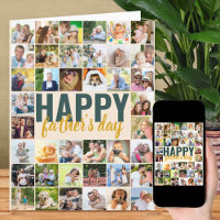 Collage de photos de la Fête des Pères Grande cart