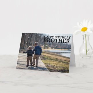 Carte Collage de photos personnalisé Frère Anniversaire