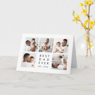 Carte Collage de photos personnalisé Meilleur Papa de to