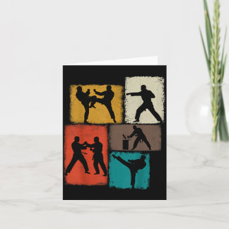 Carte Collage de pratiquant de Taekwondo Hommes Enfants