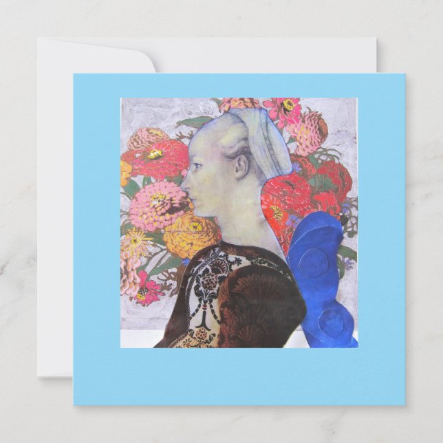 Carte Collage Féerie bleue 2023 (Devant)