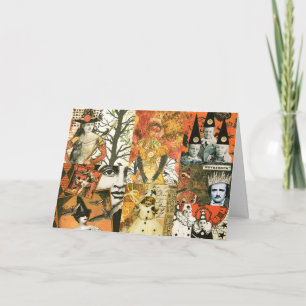 Carte Collage Halloween vintage