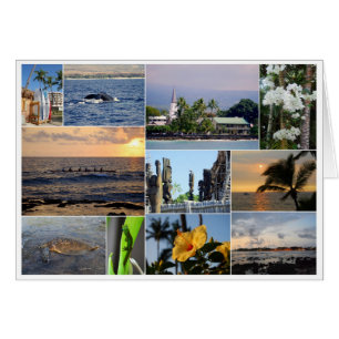 Carte Collage Kailua Kona Hawaii
