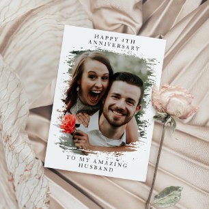 Carte Collage personnalisé de l'anniversaire de mariage