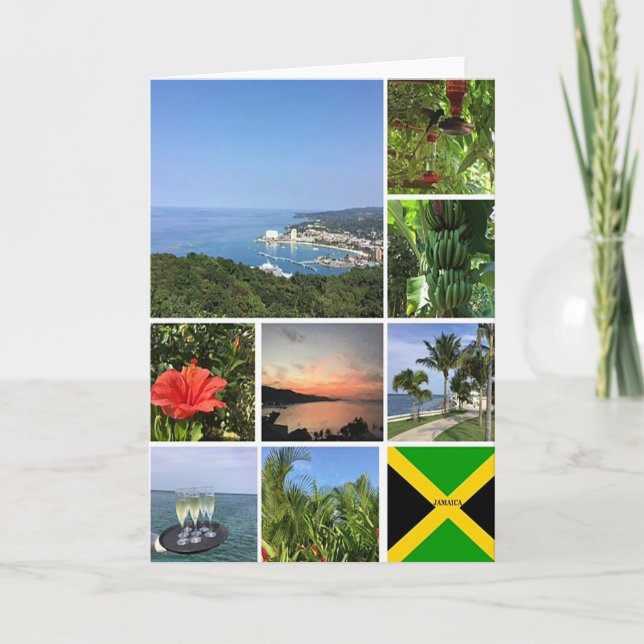 Carte Collage photo de la Jamaïque (Devant)