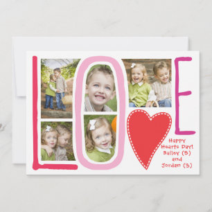 Carte Collage photo de la Saint-Valentin