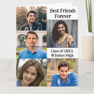 Carte Collage photo des meilleurs amis de l'école