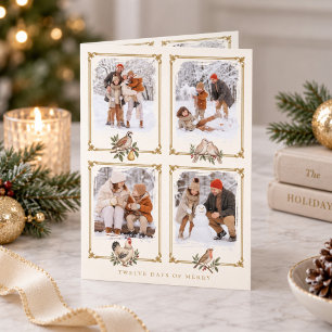 Carte Collage photo Douze Jours de Joyeux Noël
