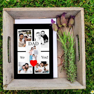 Carte Collage photo du 45e anniversaire pour papa