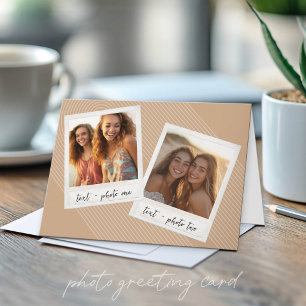 Carte Collage photo Instagram avec bandes en arche