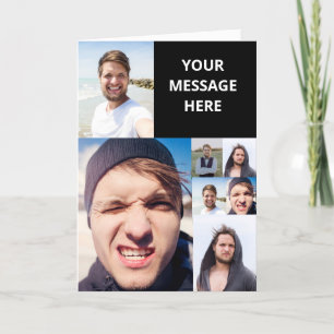 Carte Collage photo Mettez votre visage sur un