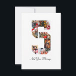 Carte Collage photo noir et blanc numéro 5<br><div class="desc">Ce produit personnalisable est conçu pour que les photos soient disposées de manière à former la forme d'un nombre. Il est souvent utilisé pour les célébrations de grandes étapes comme les anniversaires, les mariages ou les réalisations, permettant aux utilisateurs de mettre en valeur des images mémorables dans un seul et...</div>
