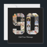 Carte Collage photo numéro 90<br><div class="desc">Ce produit personnalisable est un arrangement de photos qui forment la forme d'un nombre. Il est souvent utilisé pour les célébrations d'étapes importantes comme les anniversaires, les anniversaires de mariage ou les réalisations, permettant aux utilisateurs de mettre en valeur des images mémorables dans un seul et même visuel accrocheur. Les...</div>
