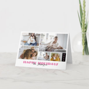 Carte Collage photo personnalisé 5 jours fériés