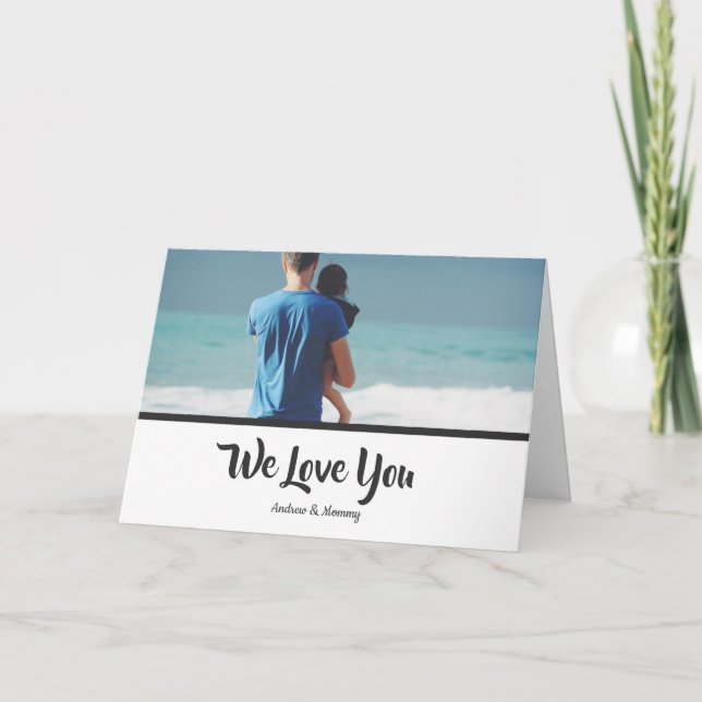 Carte Collage photo personnalisé Happy Fête des pères lo (Devant)