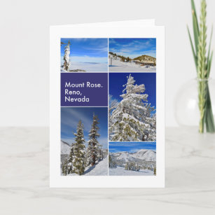 Carte Collage photo Rose du mont de neige