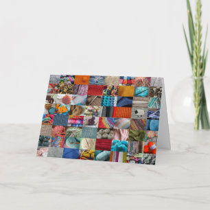 Carte Collage tricot