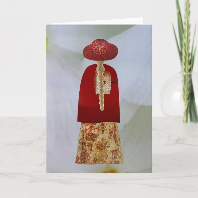 Carte Collage unique Terre Mama Emily Blank (Devant)