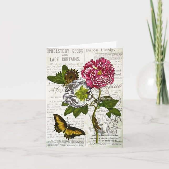 Carte Collage vintage Toutes les occasions (Devant)