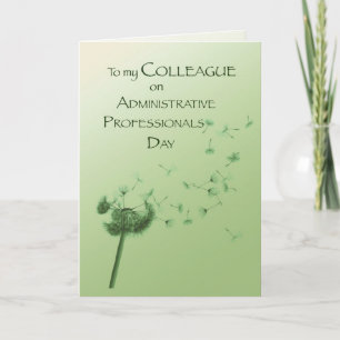 Carte Colleague Admin Pro Jour Dandelion