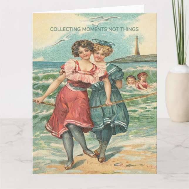 Carte Collecter des moments pas des choses Salutation (Devant)