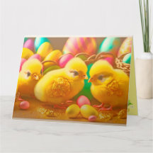 Collection 3 Petits Poussins de Pâques Jaunes