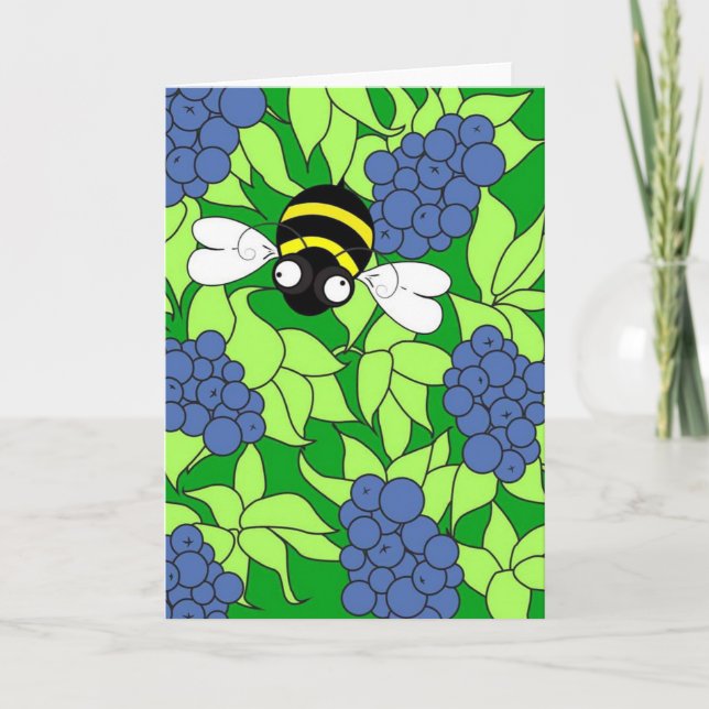 Carte Collection Busy Busy Bee - Délice de Bleuet (Devant)