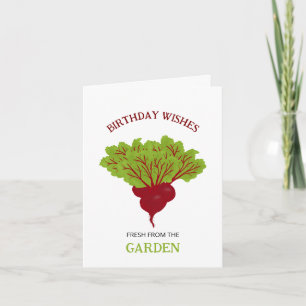 Carte Collection de betteraves fraîches Anniversaire