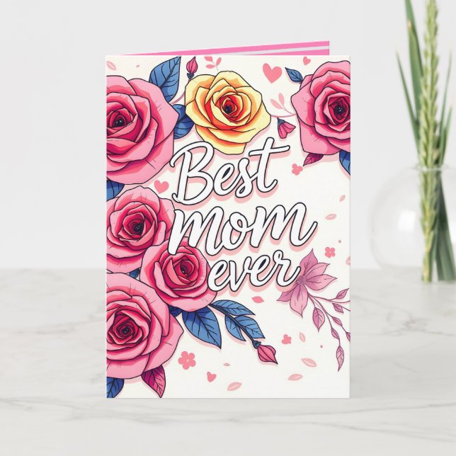 Carte Collection de cadeaux de luxe floraux tendance (Devant)