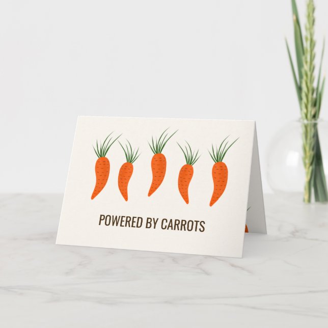 Carte Collection de carottes botaniques Anniversaire (Devant)