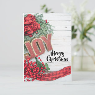 Carte Collection de fêtes Joy & Wreath