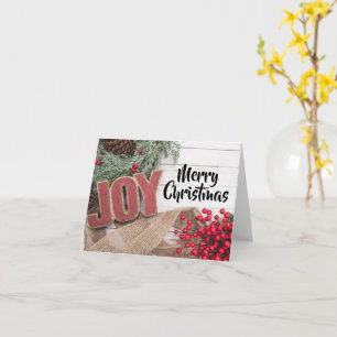Carte Collection de fêtes Joy & Wreath
