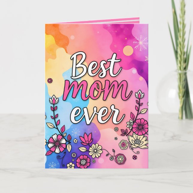 Carte Collection de fleurs de luxe tendance pour cadeau (Devant)