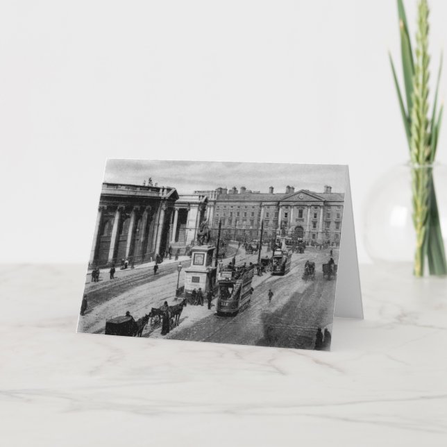 Carte College Green, Dublin, vers 1900 (Devant)